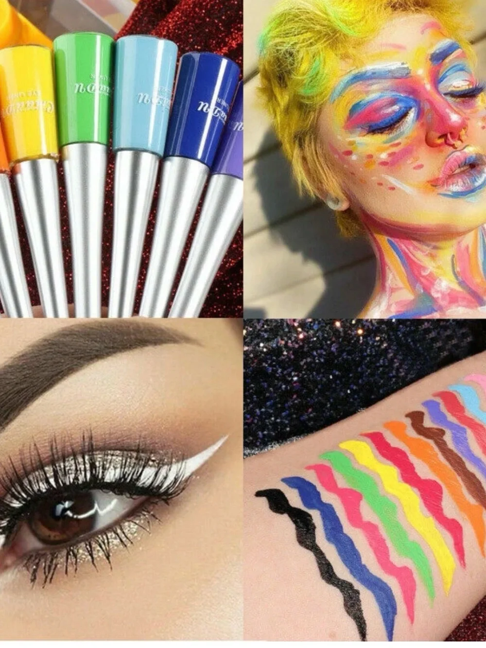 Matte Liquid Eyeliner Set - Multi-Color 14pcs